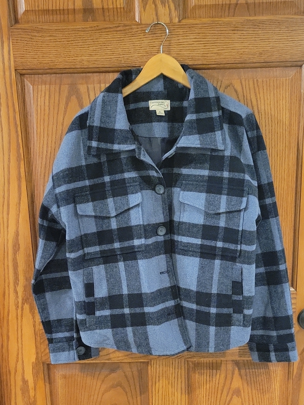Womens Canyon Guide Outfitters Buffalo Plaid Coat Size XL